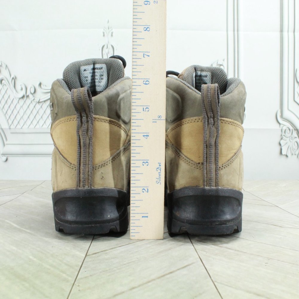Montrail Gentorx 1743 Brown Leather Mid Trail Vibram Hiking Boots US 9 - Picture 8 of 9